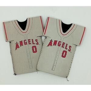 Vintage Anaheim Angeles MLB 12 oz Jersey Bottle Koozies Set of 2